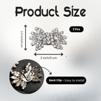 Butterfly Bling Crystal Clip (Pair)