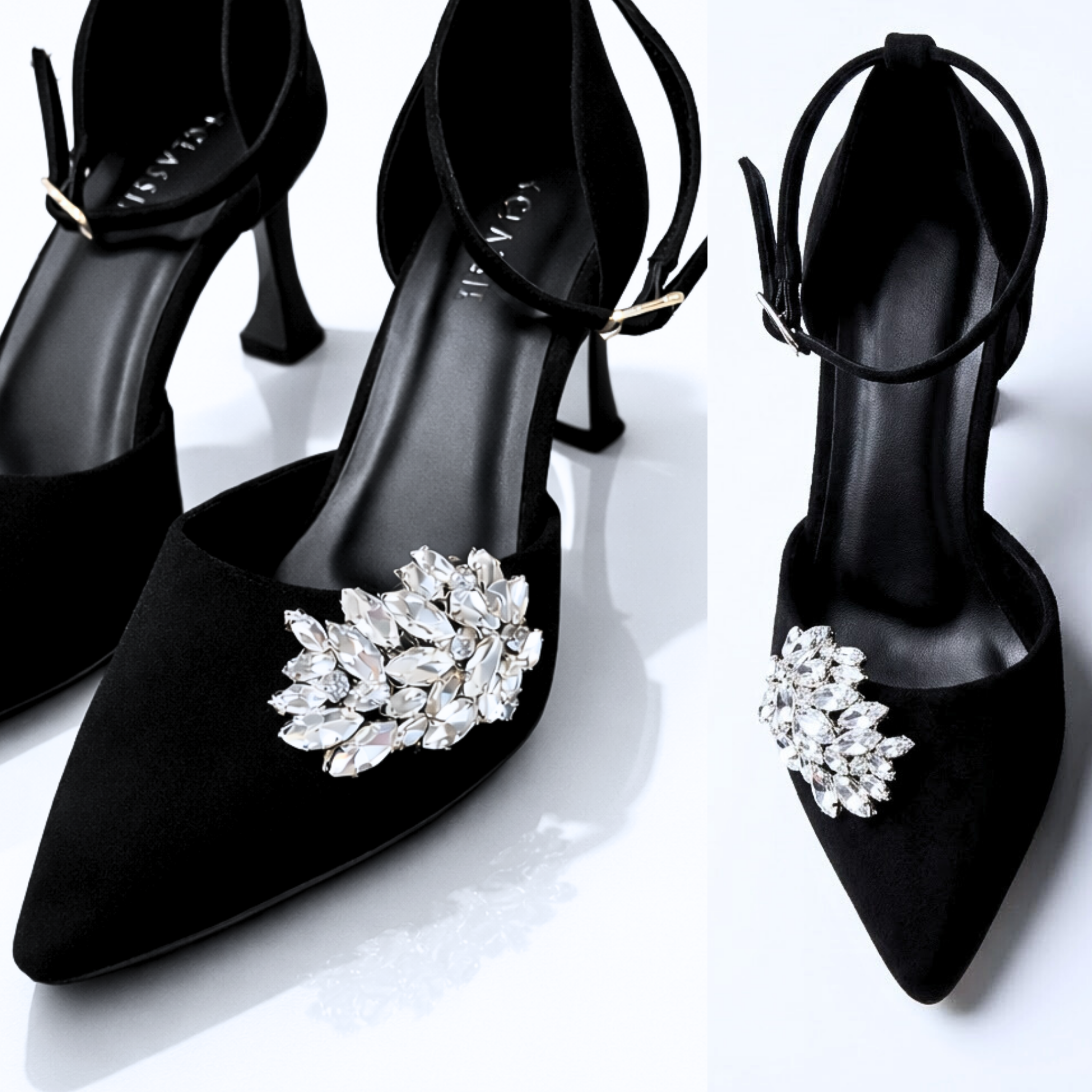 Celestial Wings Crystal Clip (Pair)