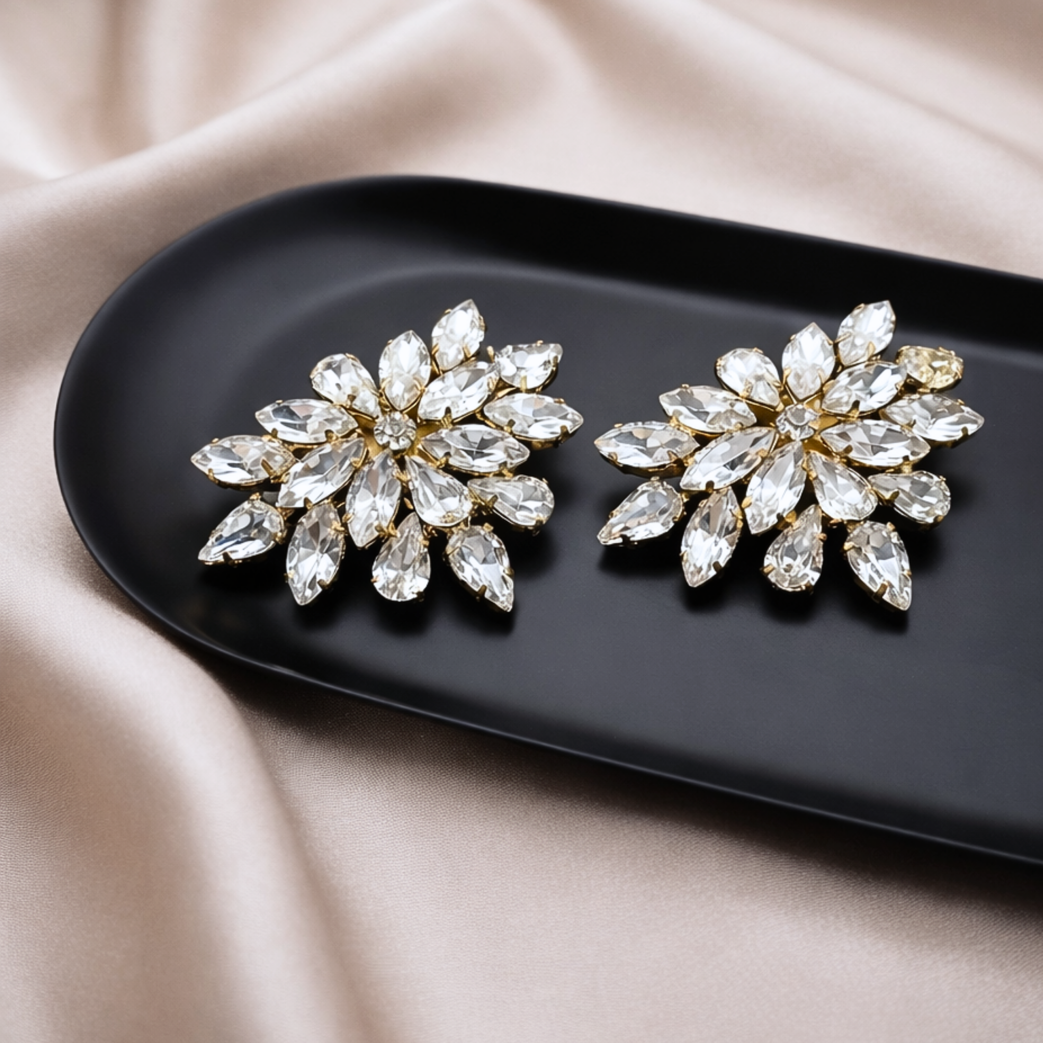 Starburst Crystal Clip (Pair)