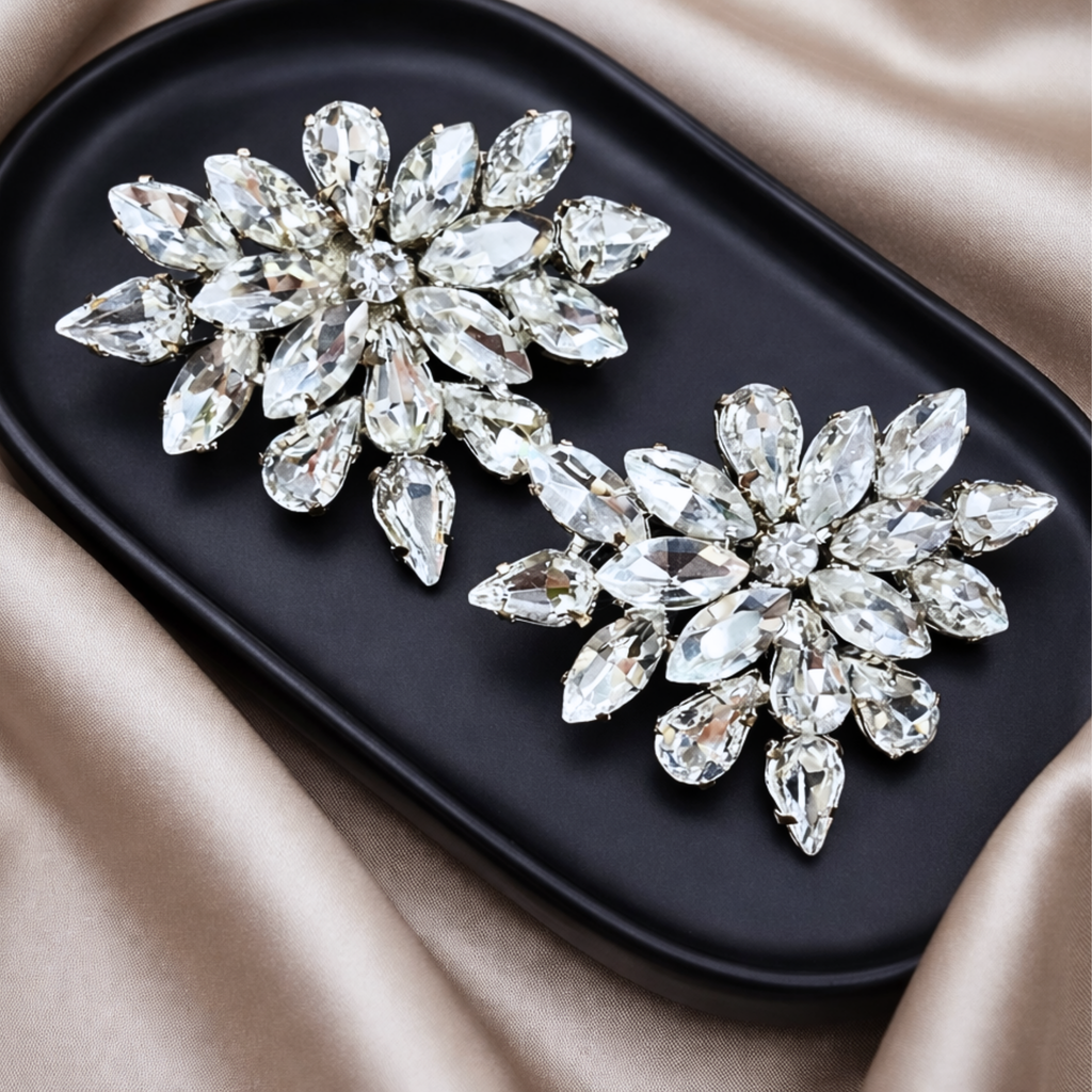 Starburst Crystal Clip (Pair)