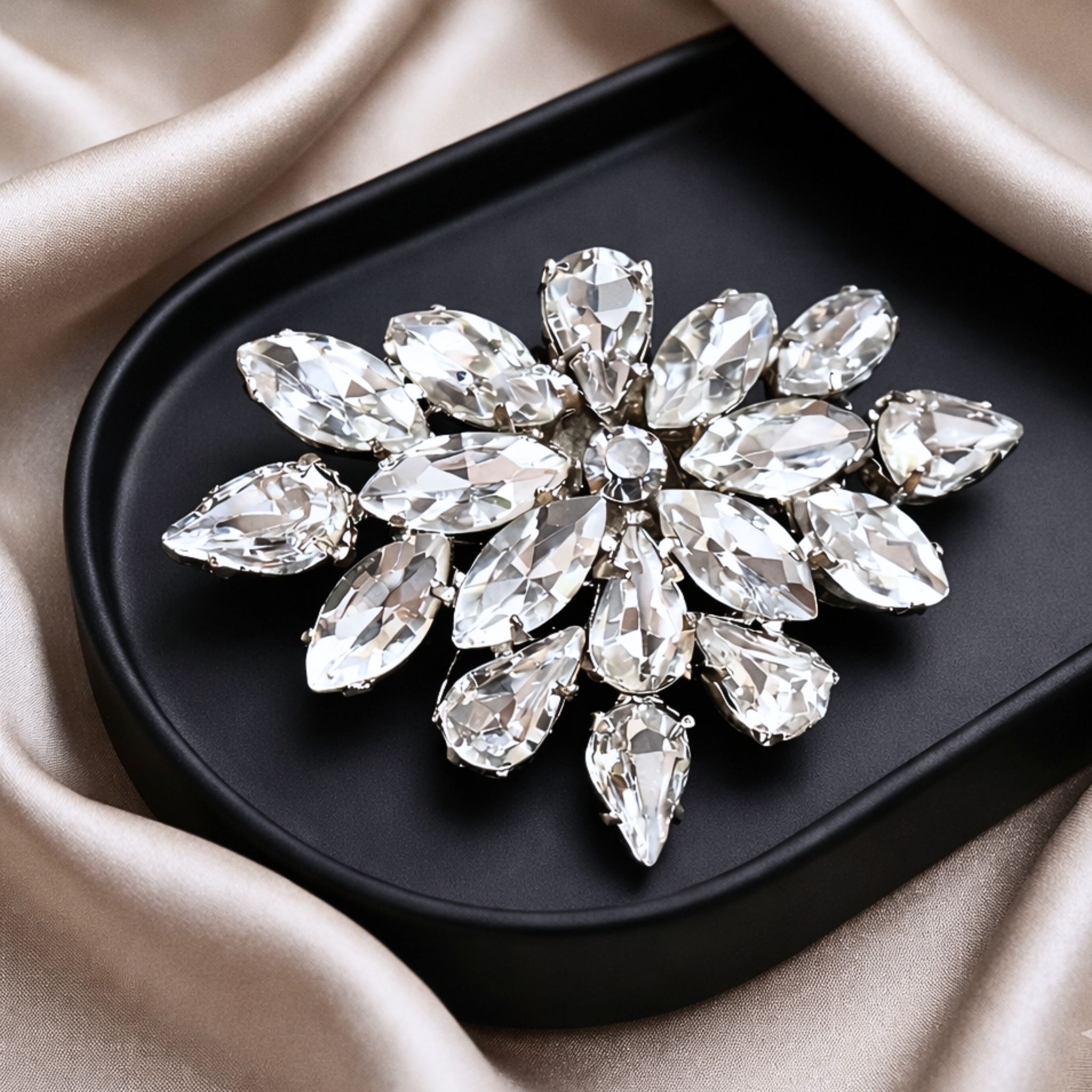 Starburst Crystal Clip (Pair)