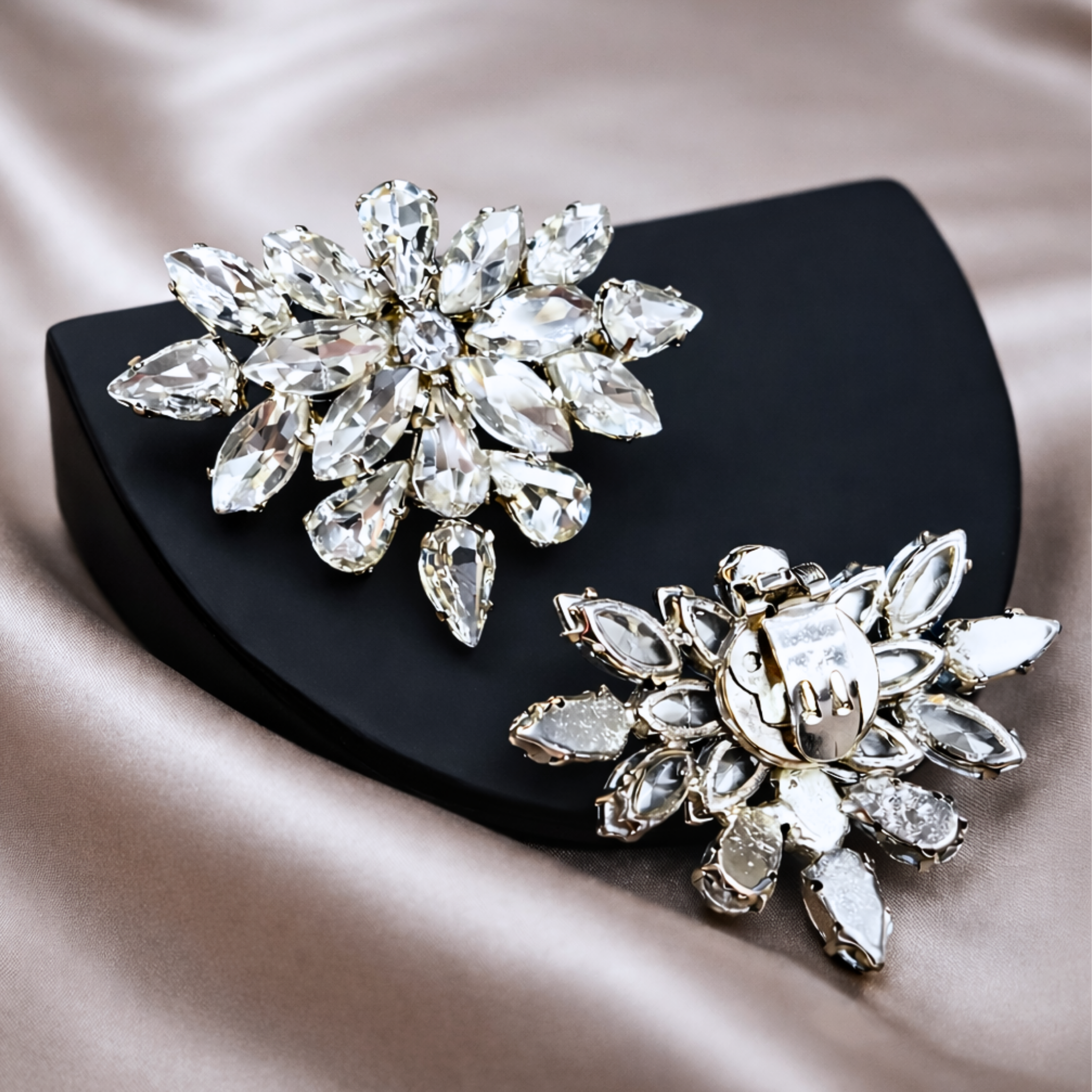 Starburst Crystal Clip (Pair)