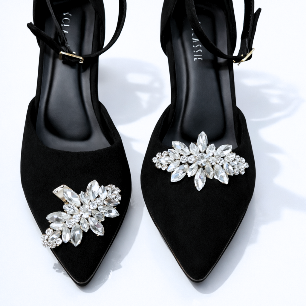 Marquise Bloom Crystal Clip (Pair)