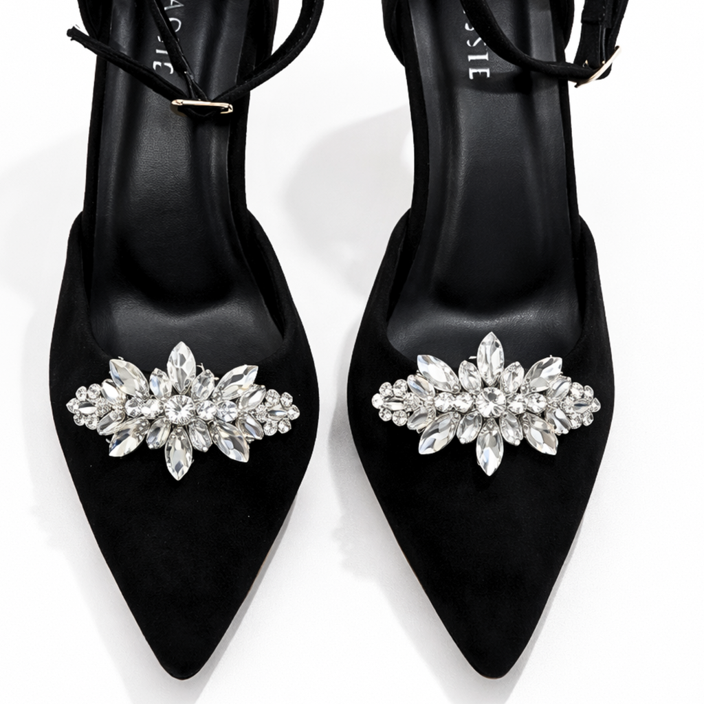 Marquise Bloom Crystal Clip (Pair)