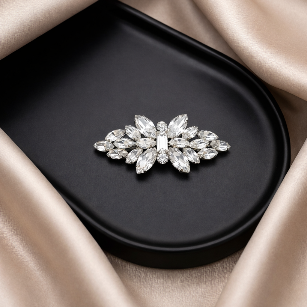 Radiance Crown Crystal Clip (Pair)