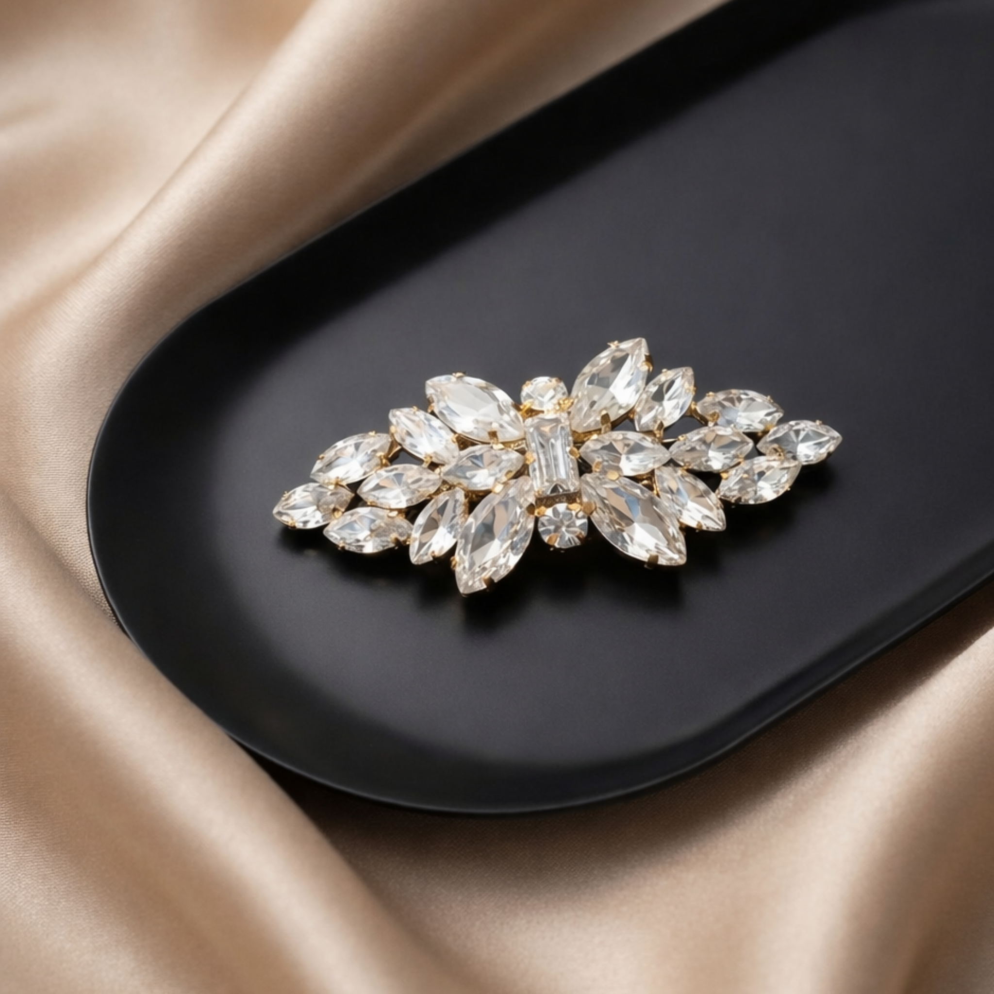 Radiance Crown Crystal Clip (Pair)