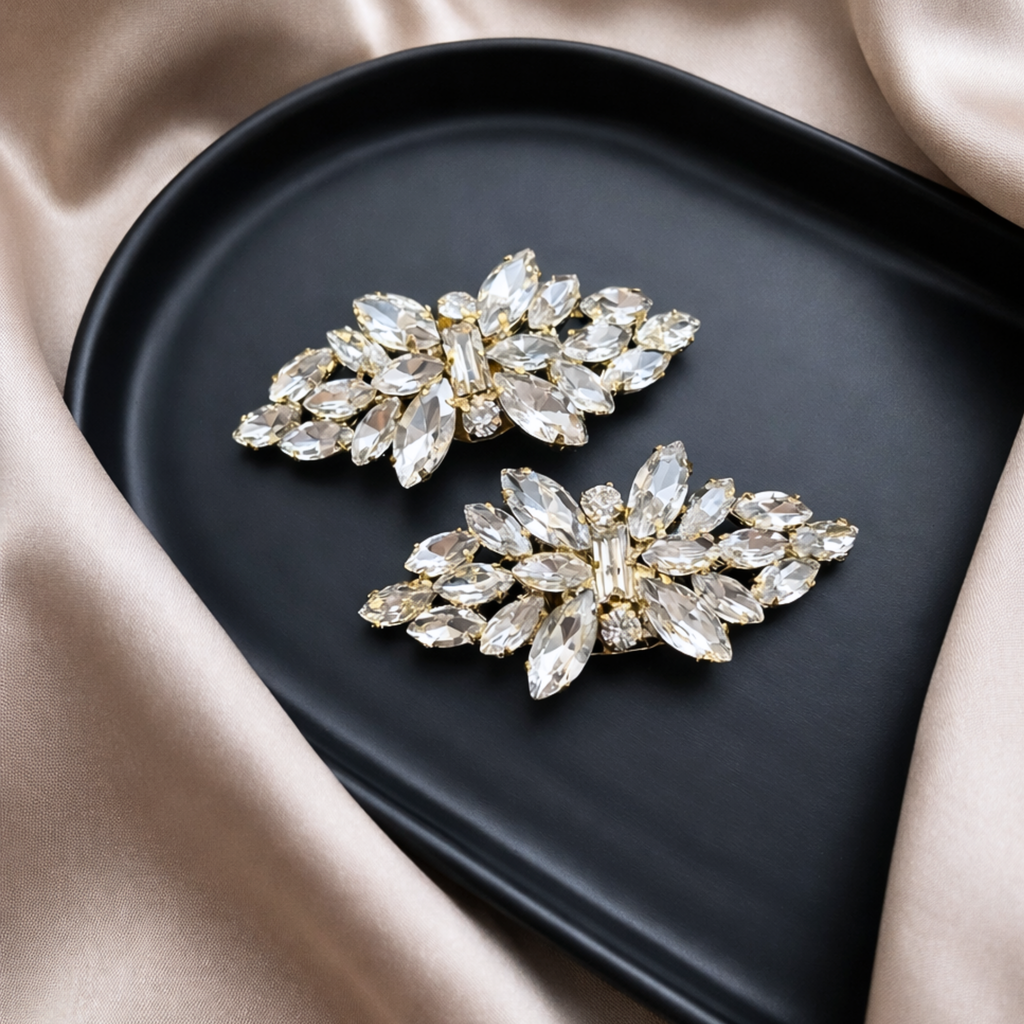 Radiance Crown Crystal Clip (Pair)