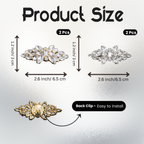 Radiance Crown Crystal Clip (Pair)