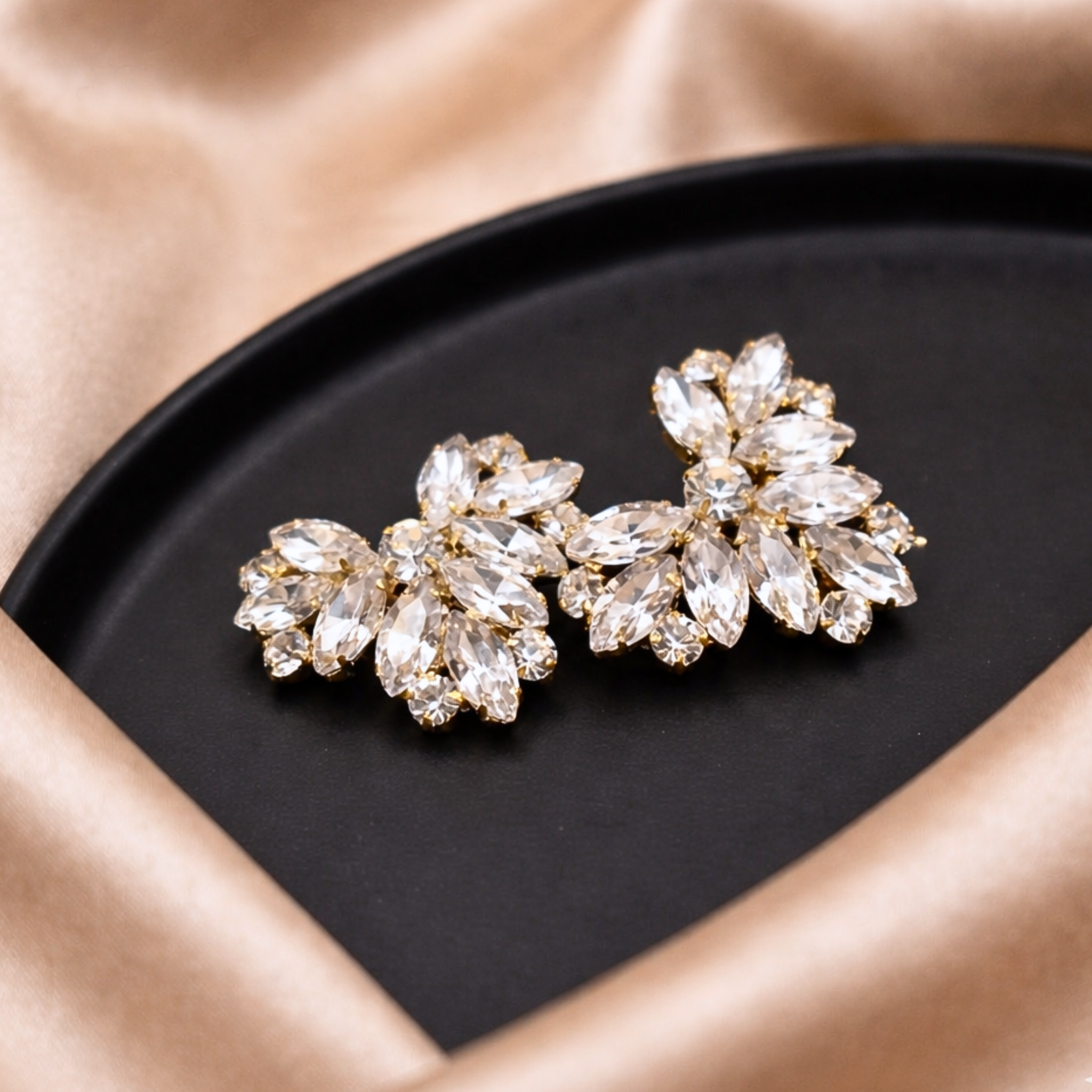 Radiance Heart Crystal Clip (Pair)