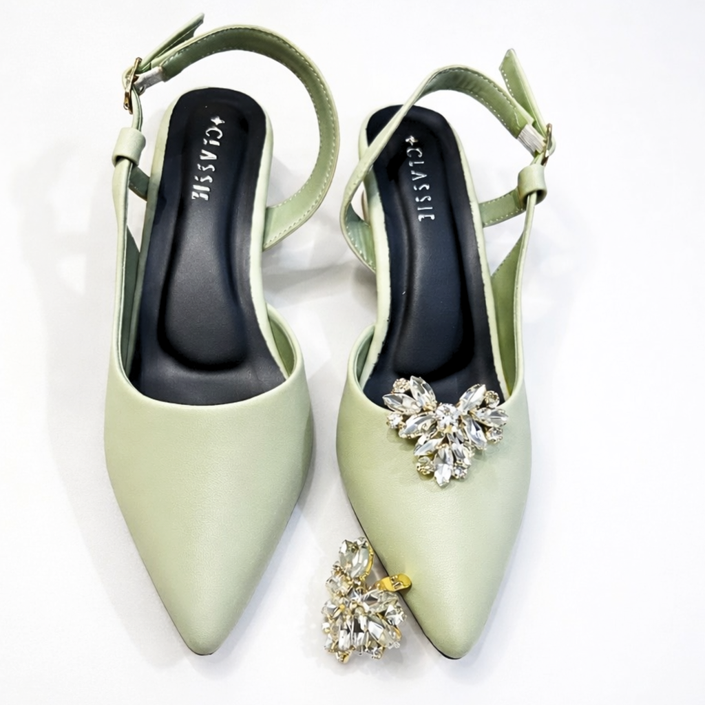 Radiance Heart Crystal Clip (Pair)