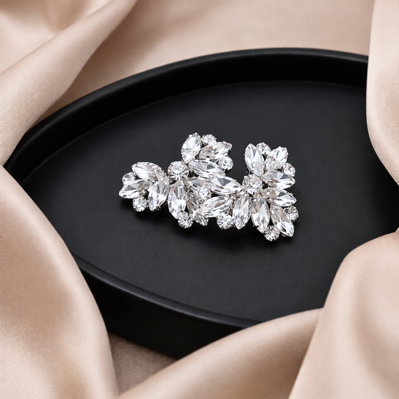 Radiance Heart Crystal Clip (Pair)