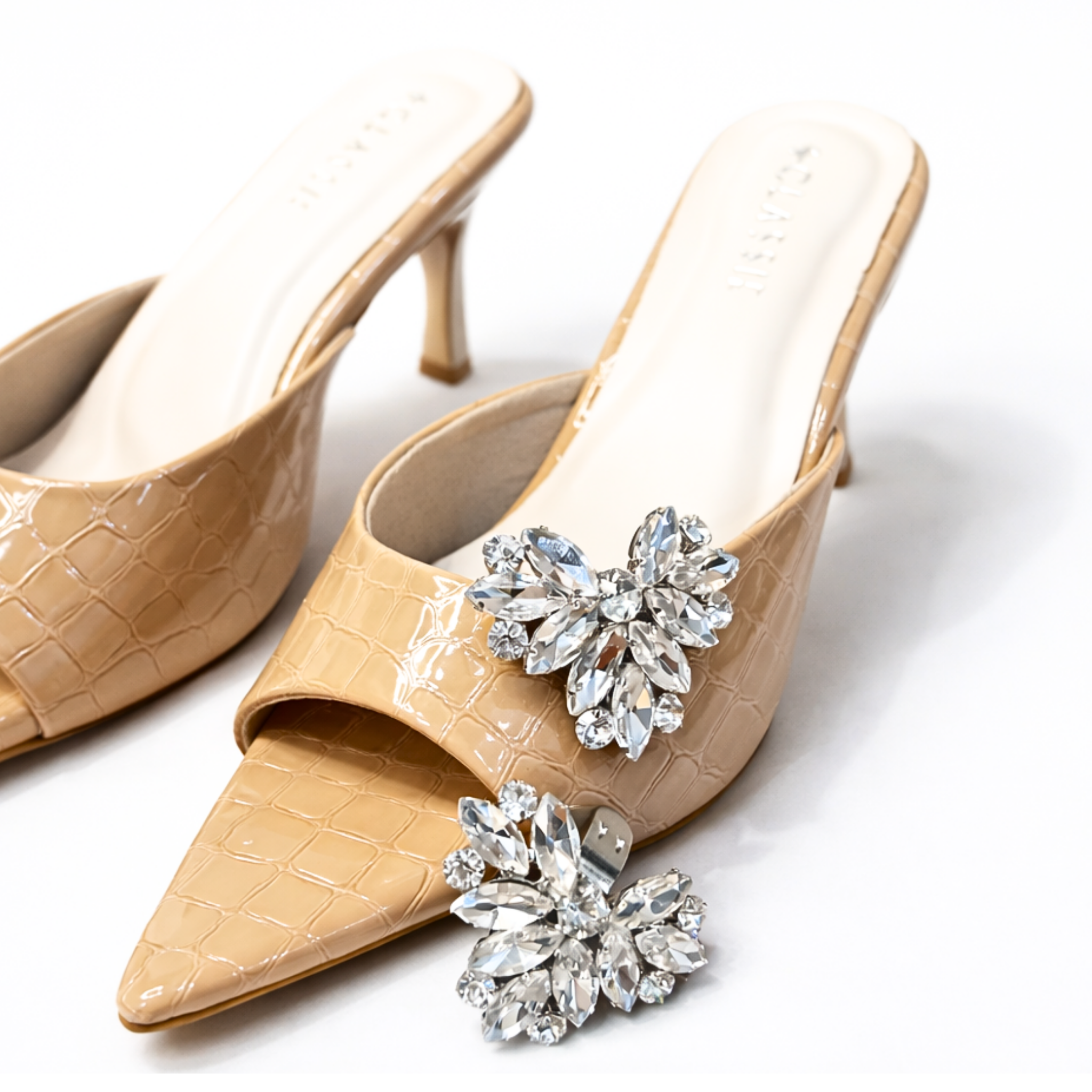 Radiance Heart Crystal Clip (Pair)