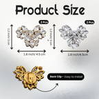 Radiance Heart Crystal Clip (Pair)