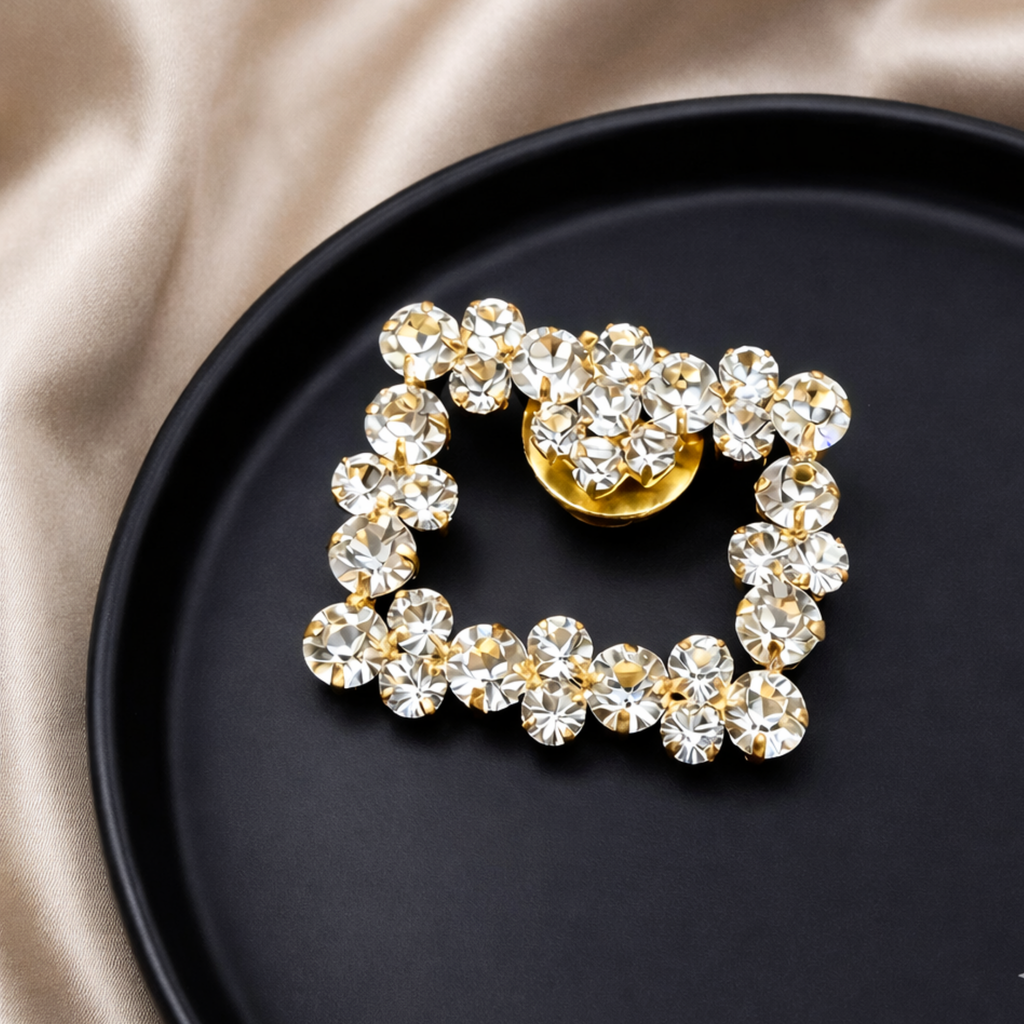 Radiant Frame Crystal Clip (Pair)