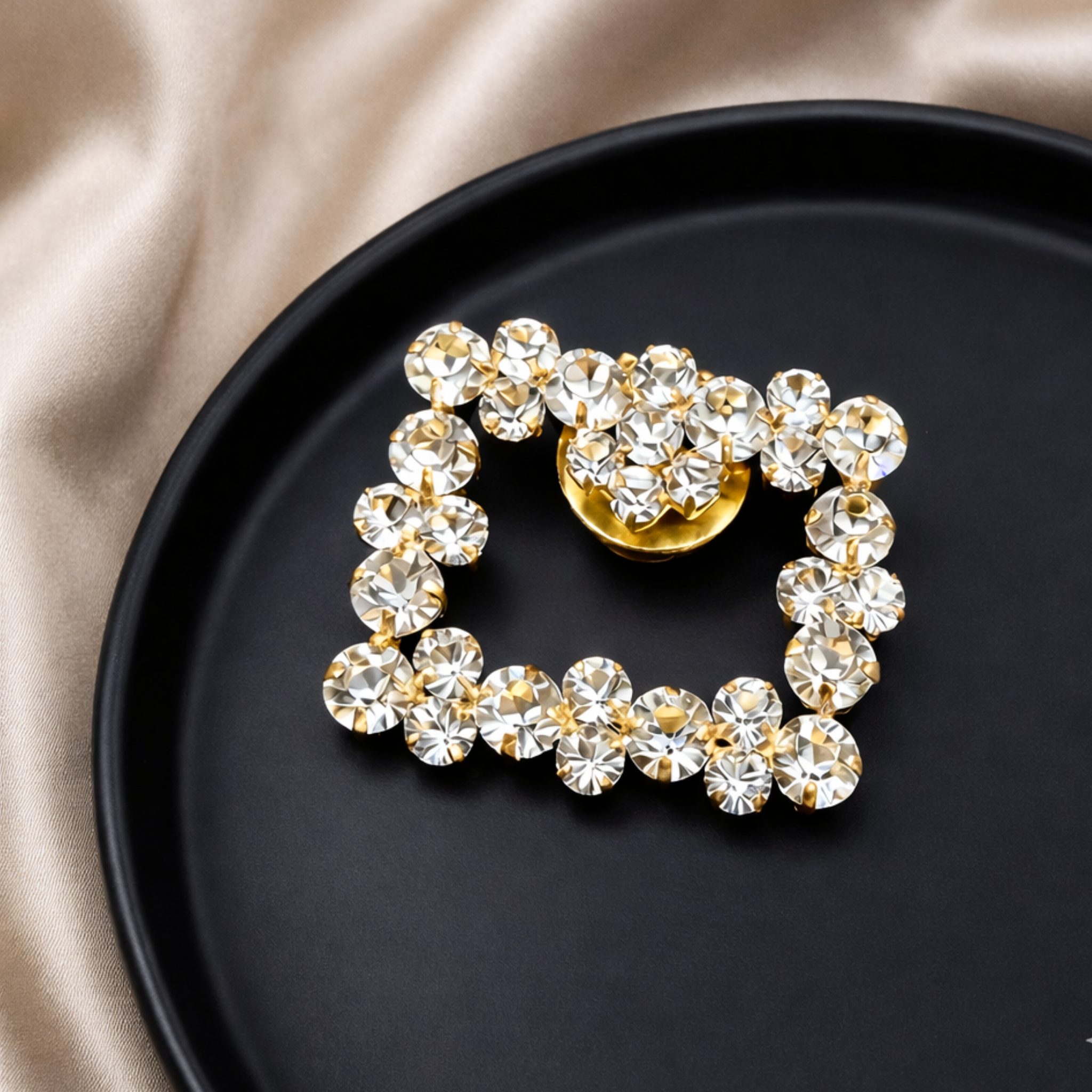 Radiant Frame Crystal Clip (Pair)