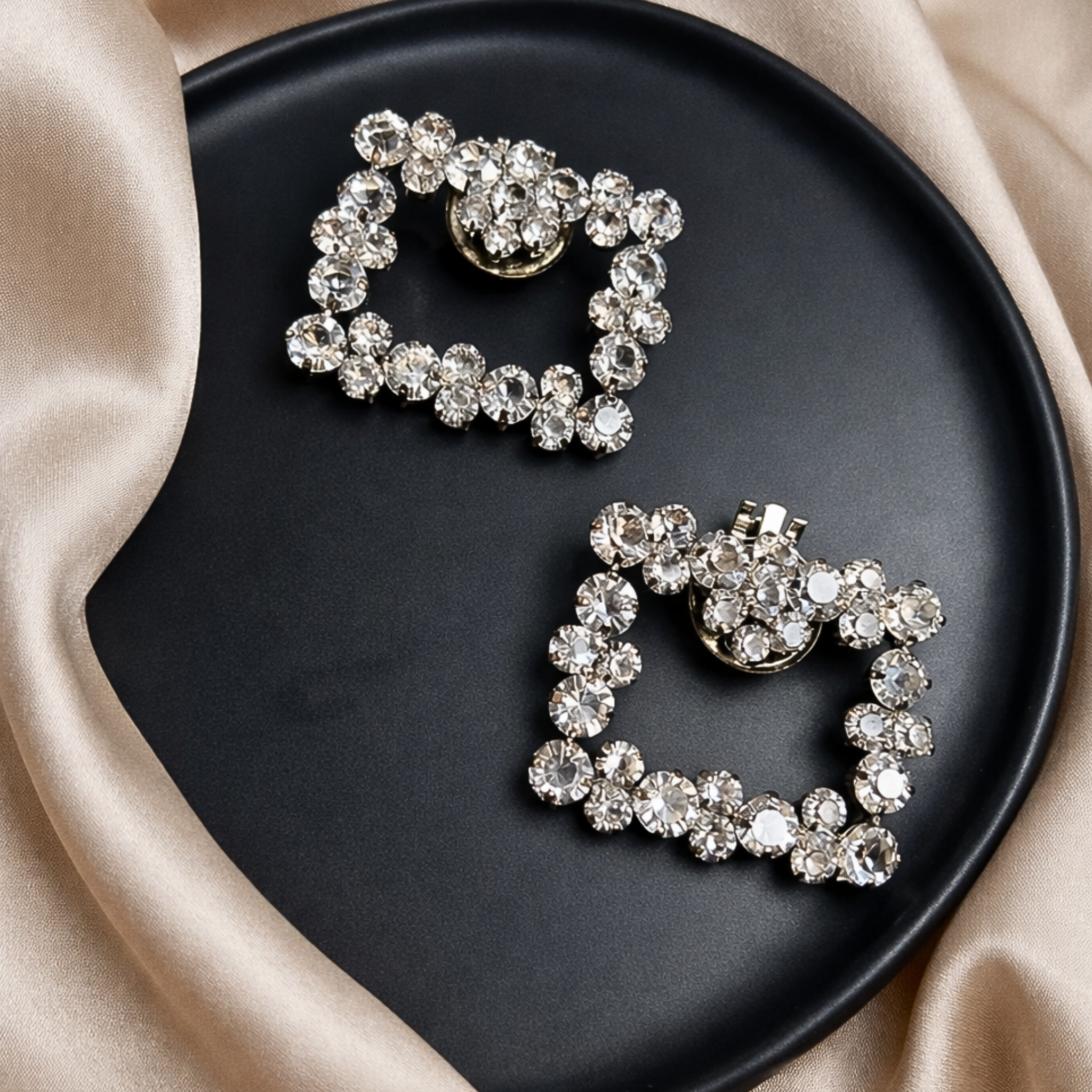 Radiant Frame Crystal Clip (Pair)