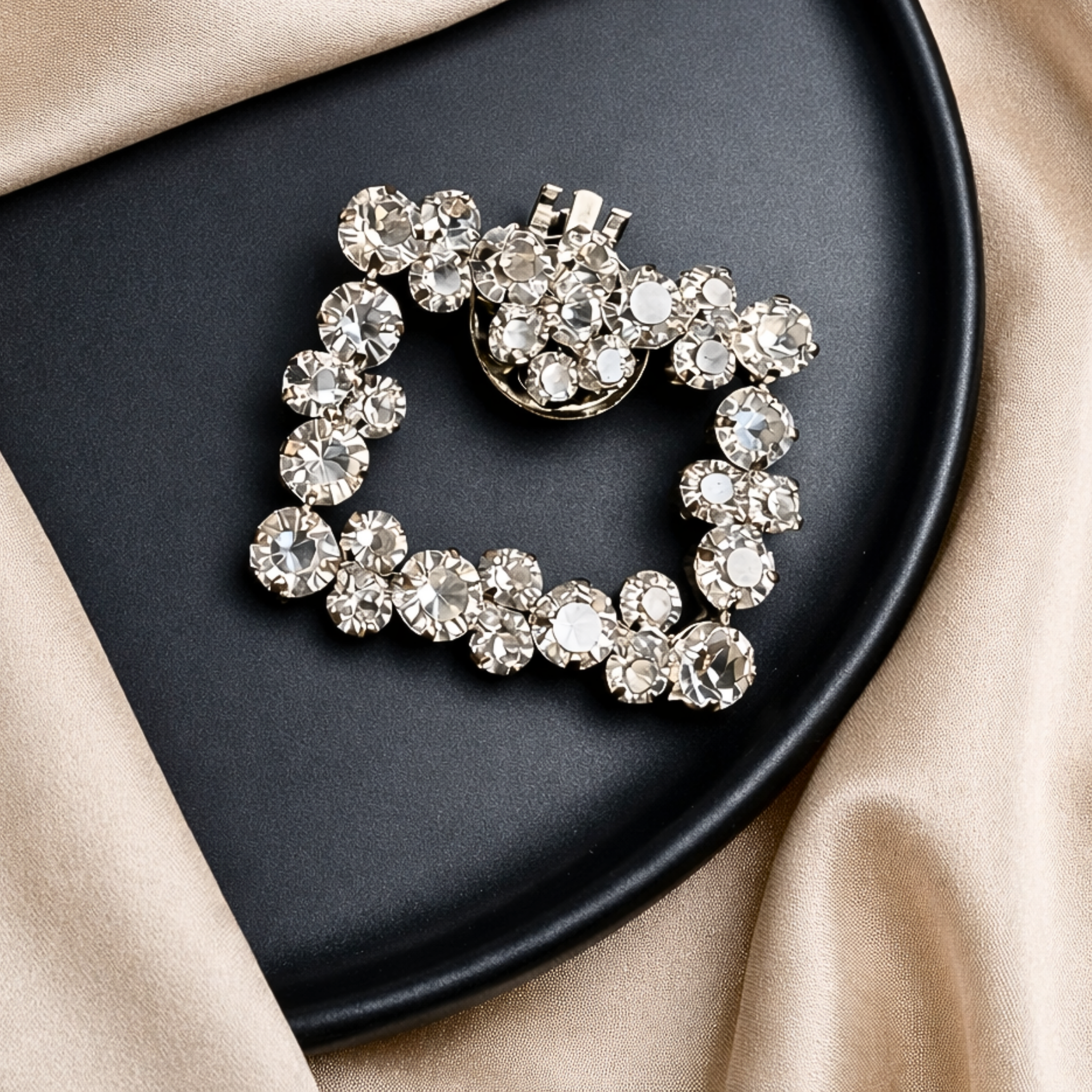 Radiant Frame Crystal Clip (Pair)