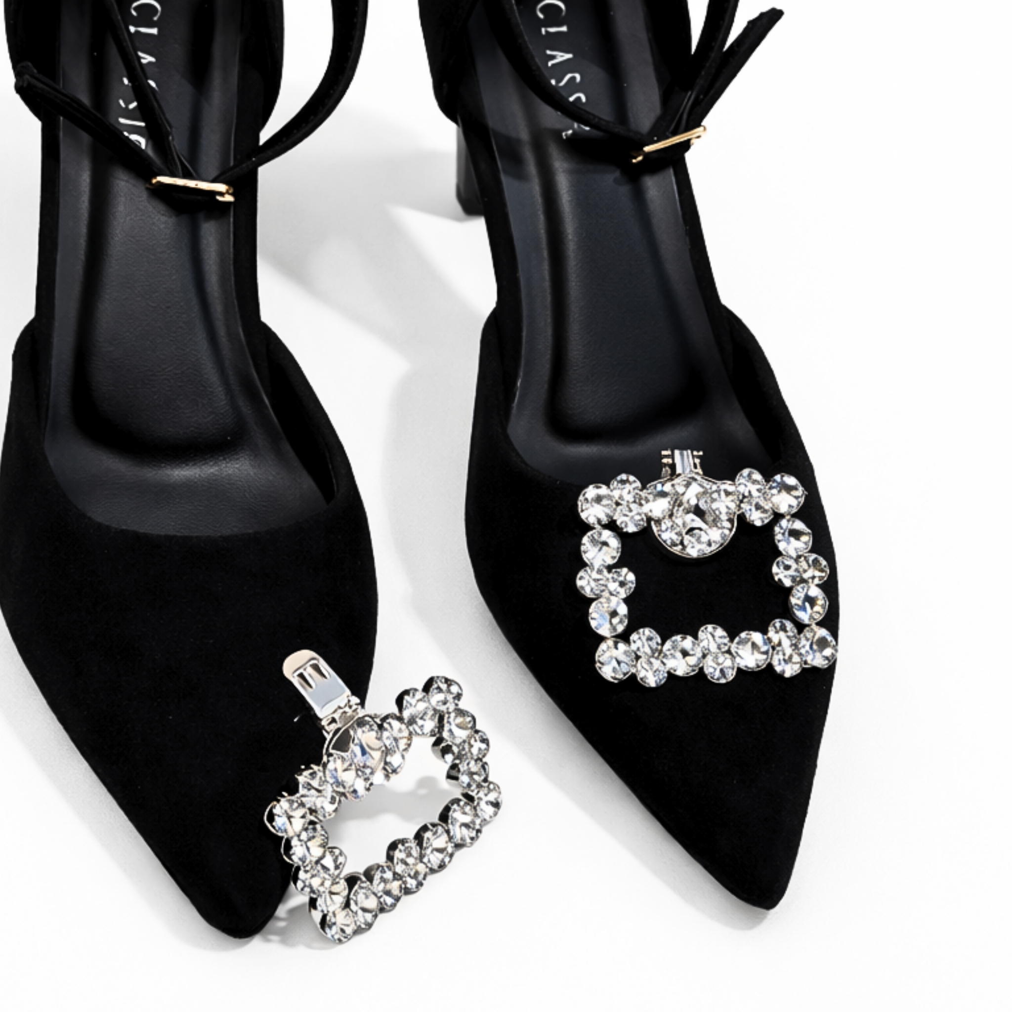 Radiant Frame Crystal Clip (Pair)