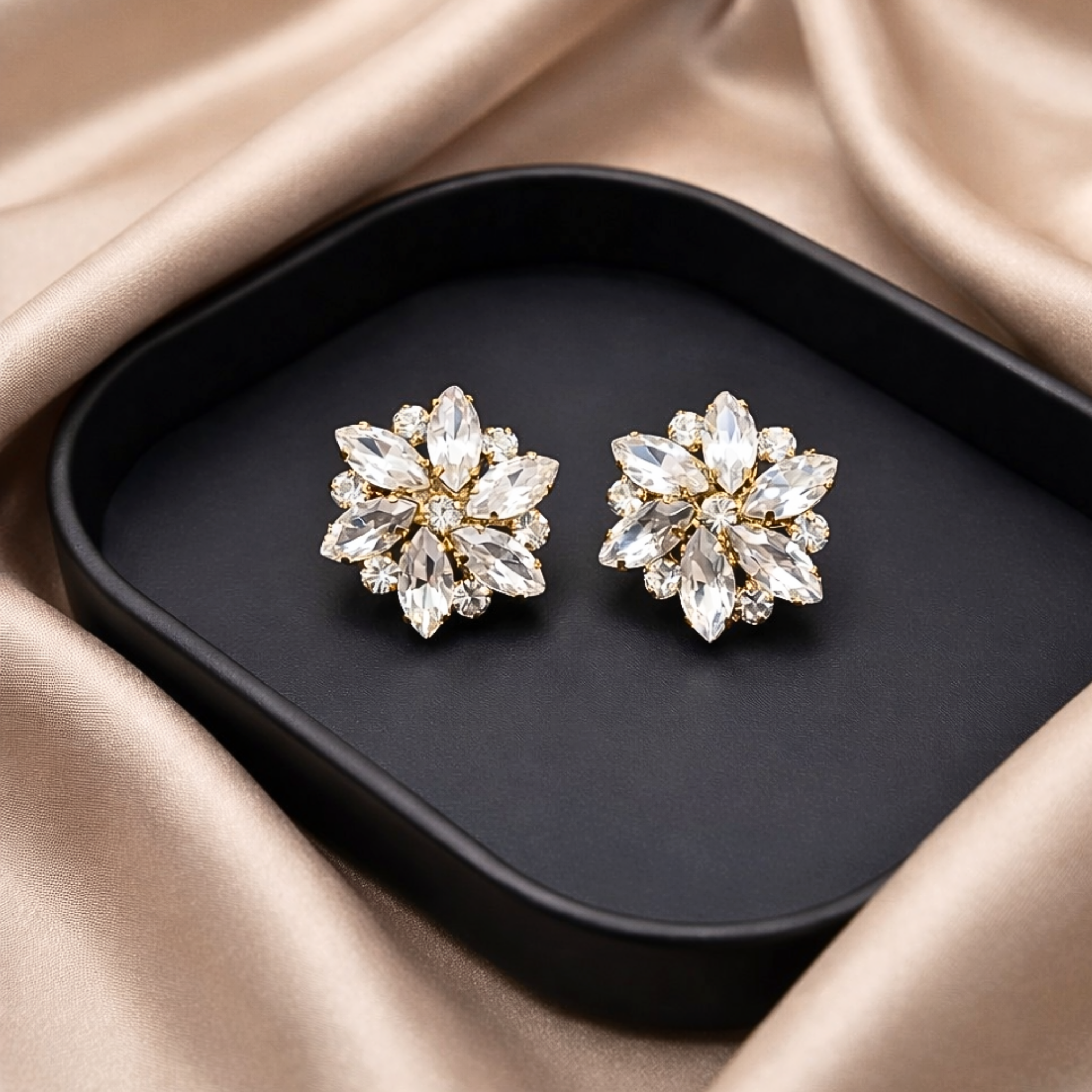 Starlight Bloom Crystal Clip (Pair)