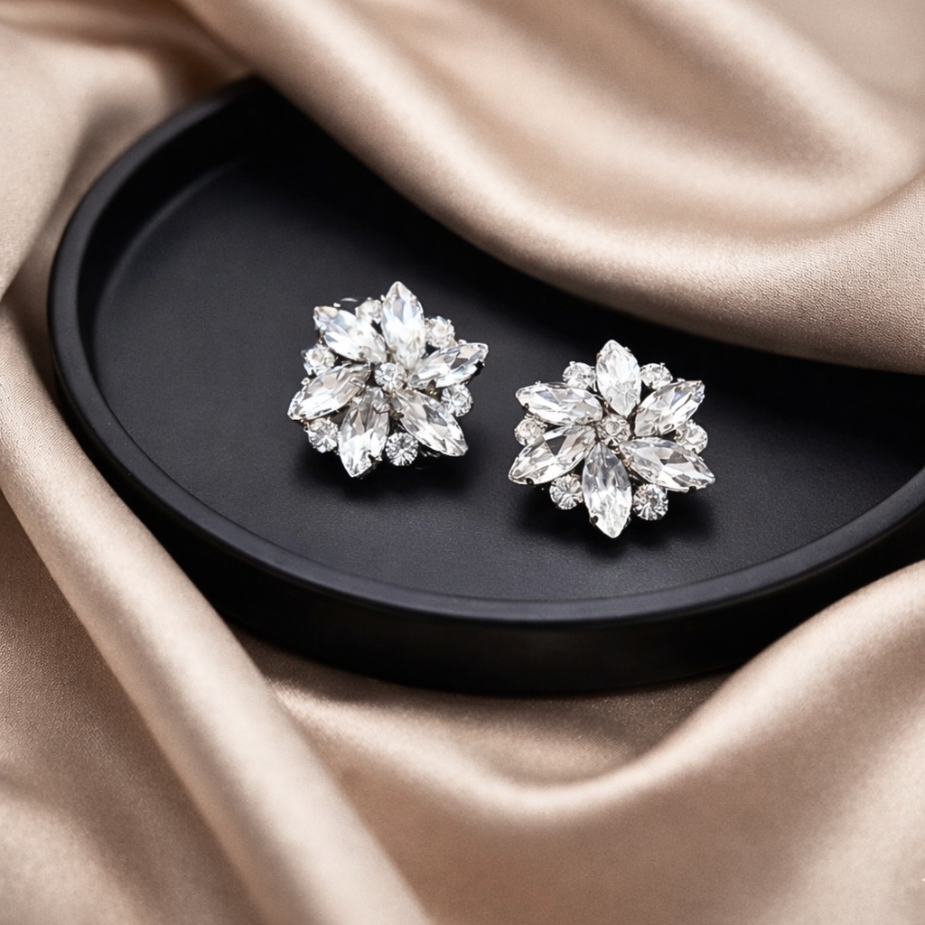 Starlight Bloom Crystal Clip (Pair)