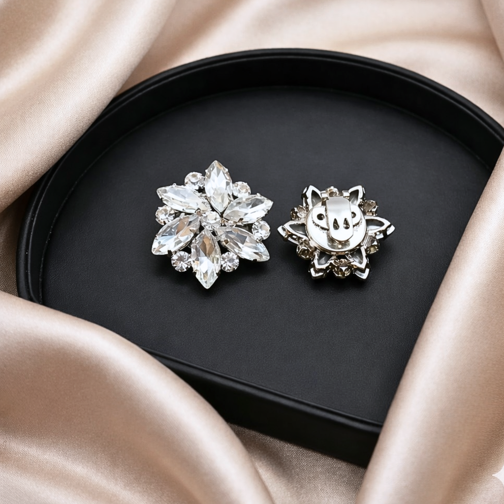 Starlight Bloom Crystal Clip (Pair)