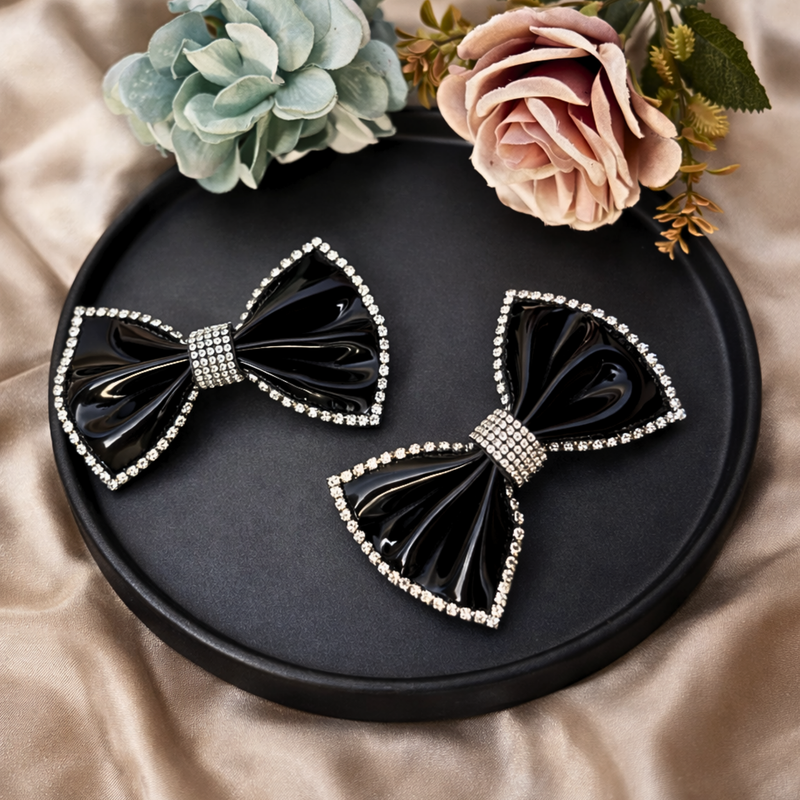Gloss Bow Clip (Pair)