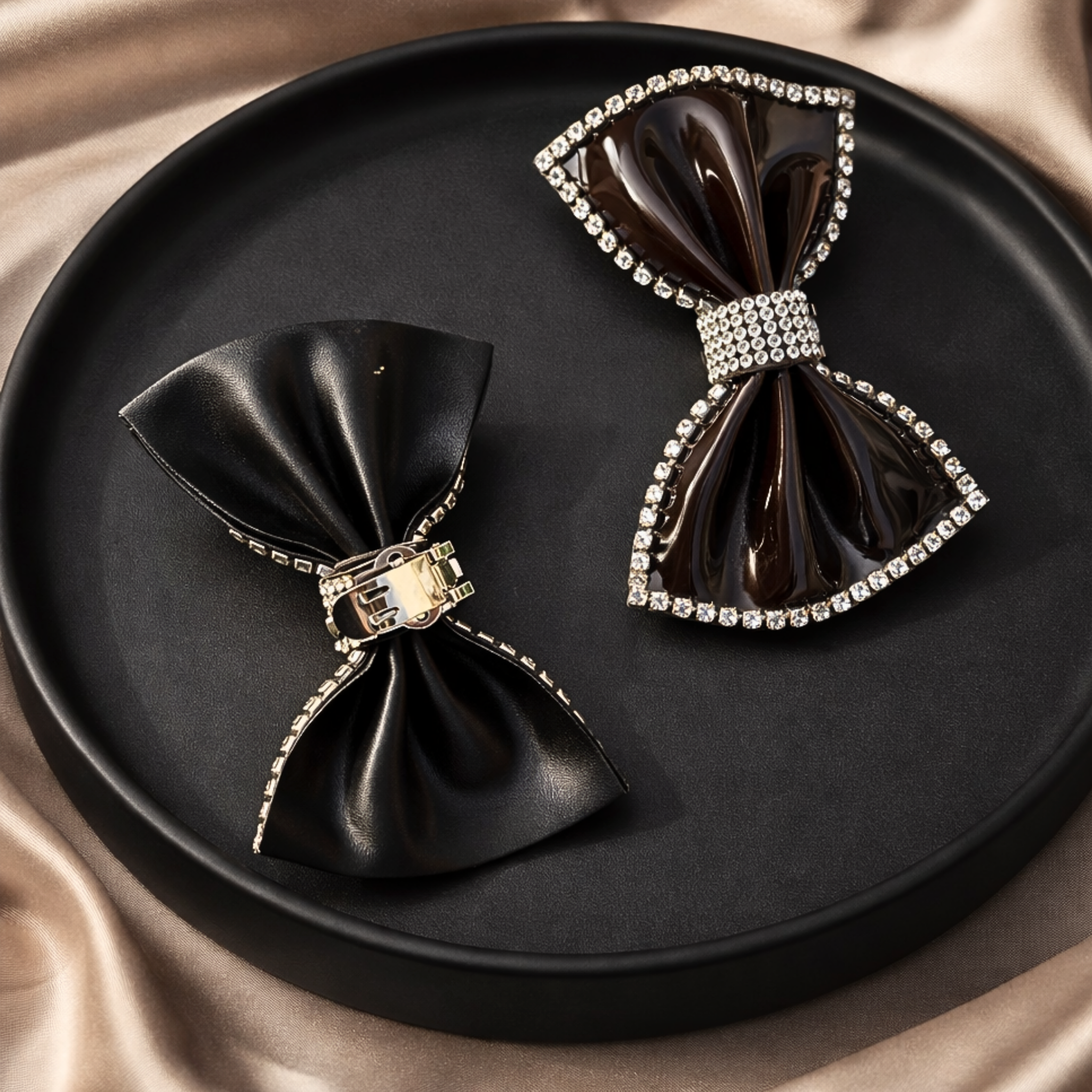 Gloss Bow Clip (Pair)