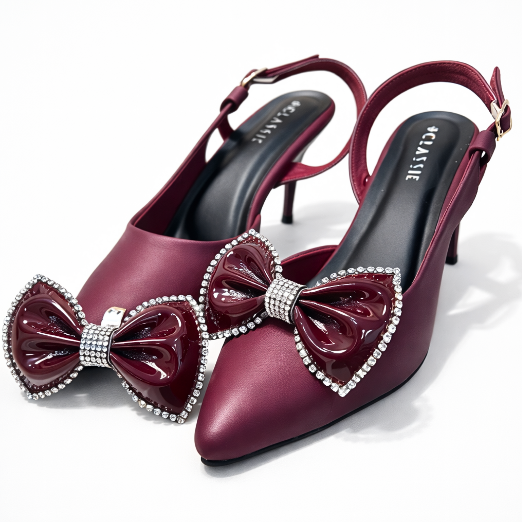 Gloss Bow Clip (Pair)