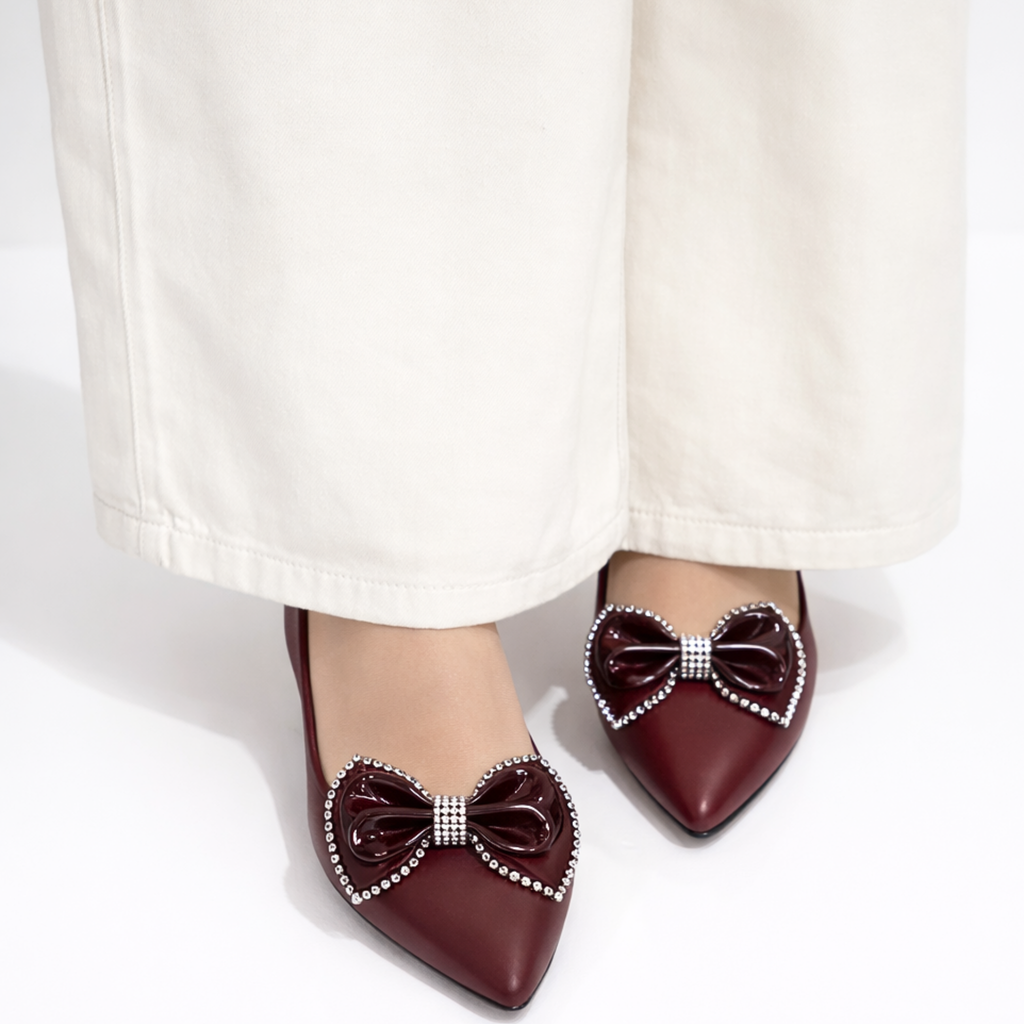 Gloss Bow Clip (Pair)