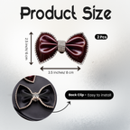 Gloss Bow Clip (Pair)