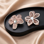 Pearl Bloom Flower Clip (Pair)