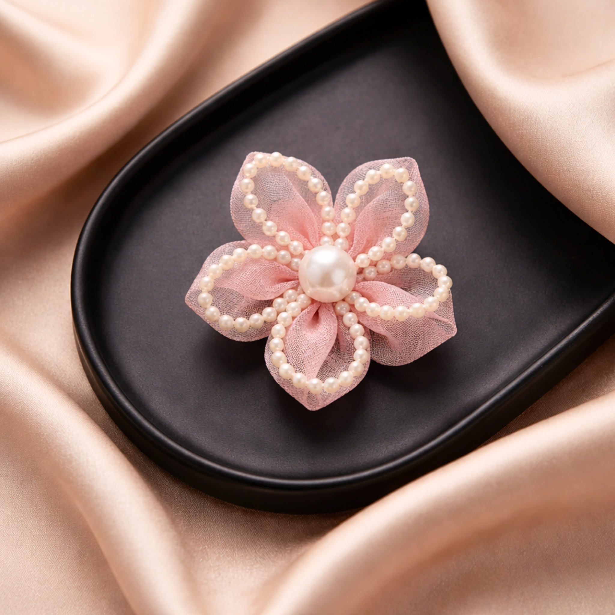 Pearl Bloom Flower Clip (Pair)
