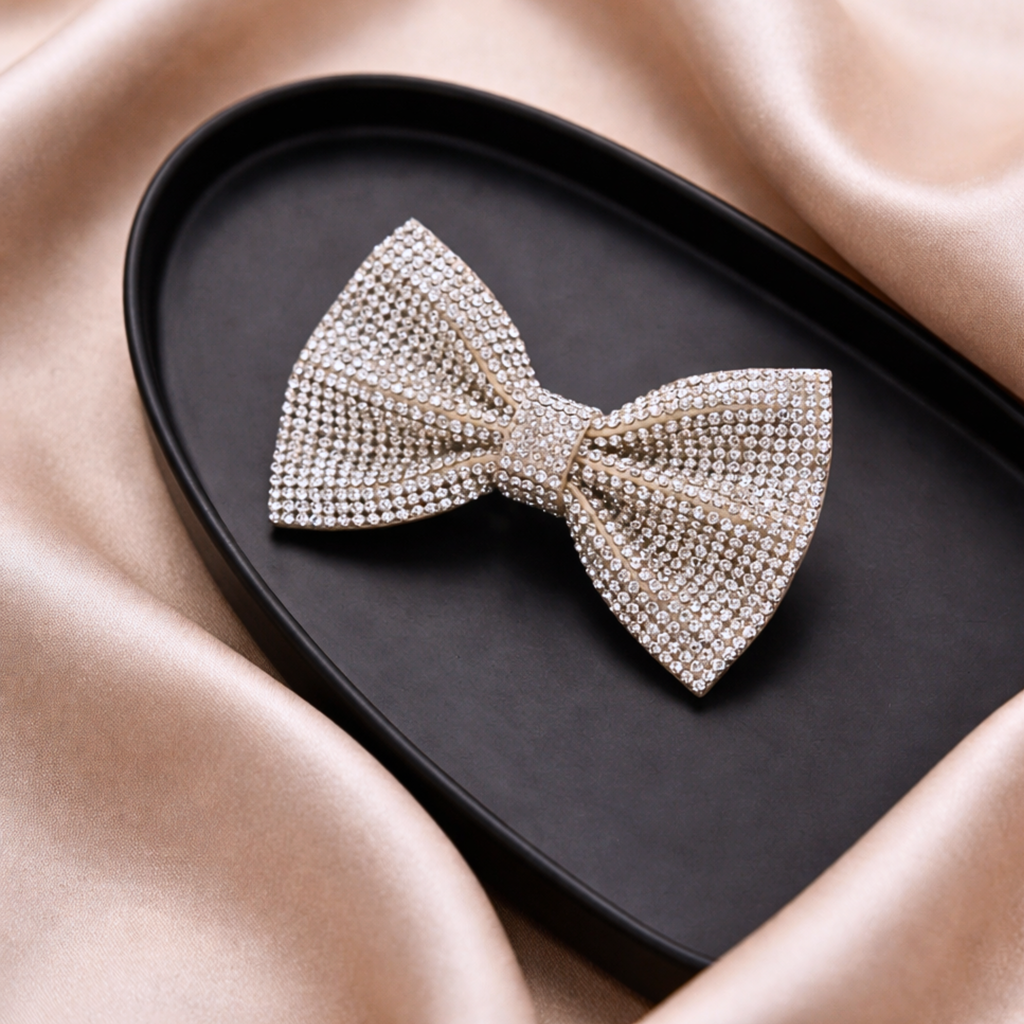 Glitz Knot Bow Clip (Pair)