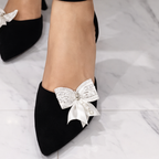 Ivory Pearl Bow Clip