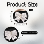 Ivory Pearl Bow Clip