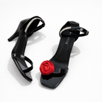 Rose Satin Swirl Clip (Pair)